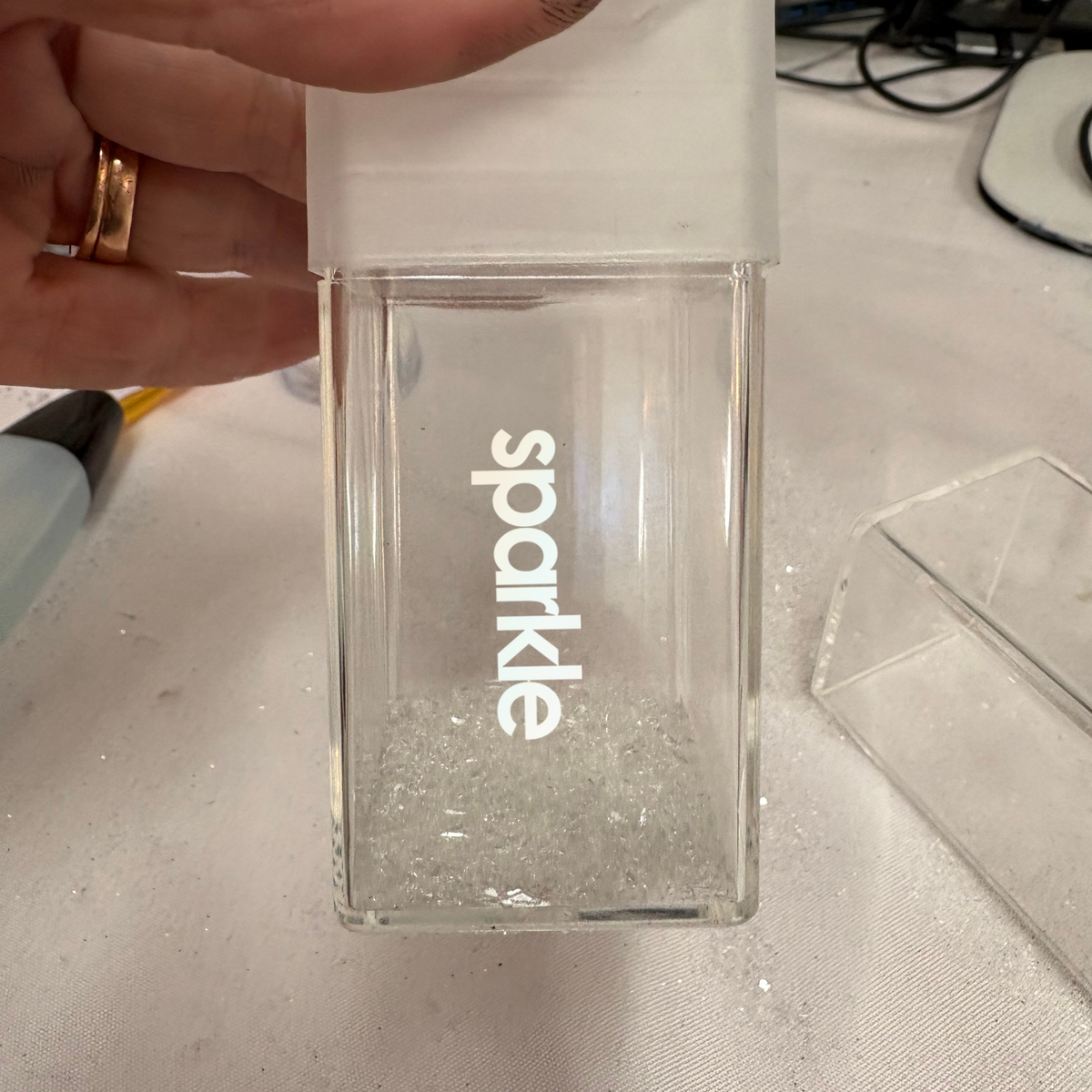 Set of 4 Square Plastic Shaker Jars | CrystalPrints Exclusive | COMING SOON