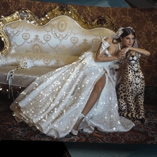 Elegant Sparkly Magical Glitter Wedding or Engagement Photo Art Print