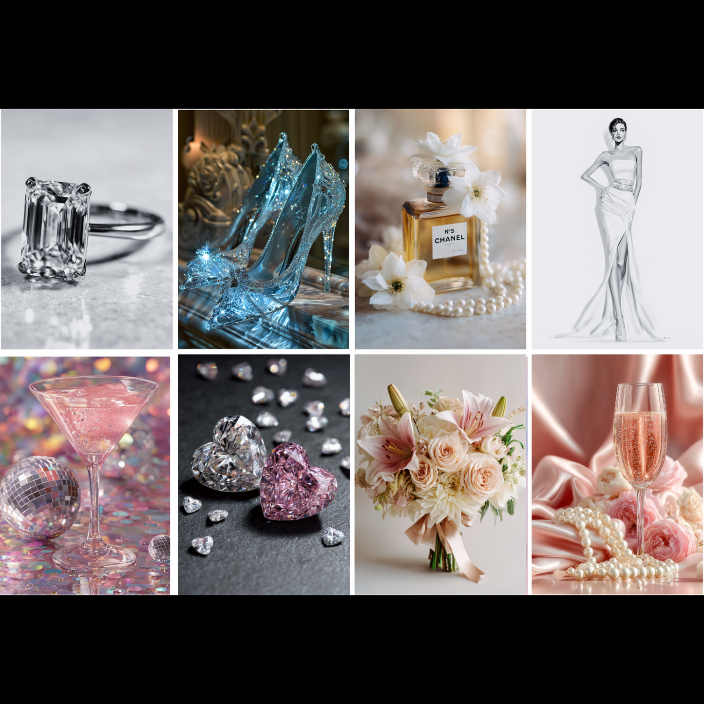 Themed 5x7 Glitter Kit Photo Packs