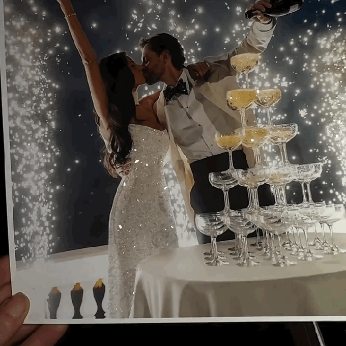Signature Sparkling Glitter Photo Keepsake