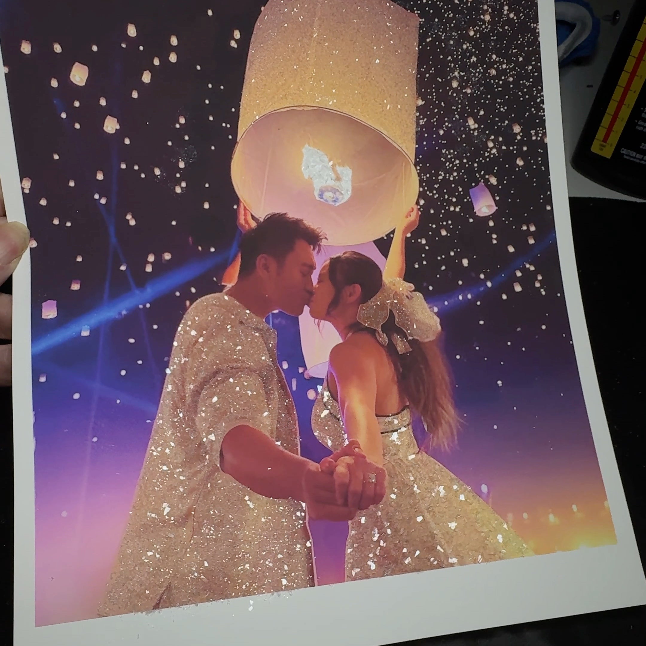 DazzlePrint Glass Encrusted Glitter Photo Art Print
