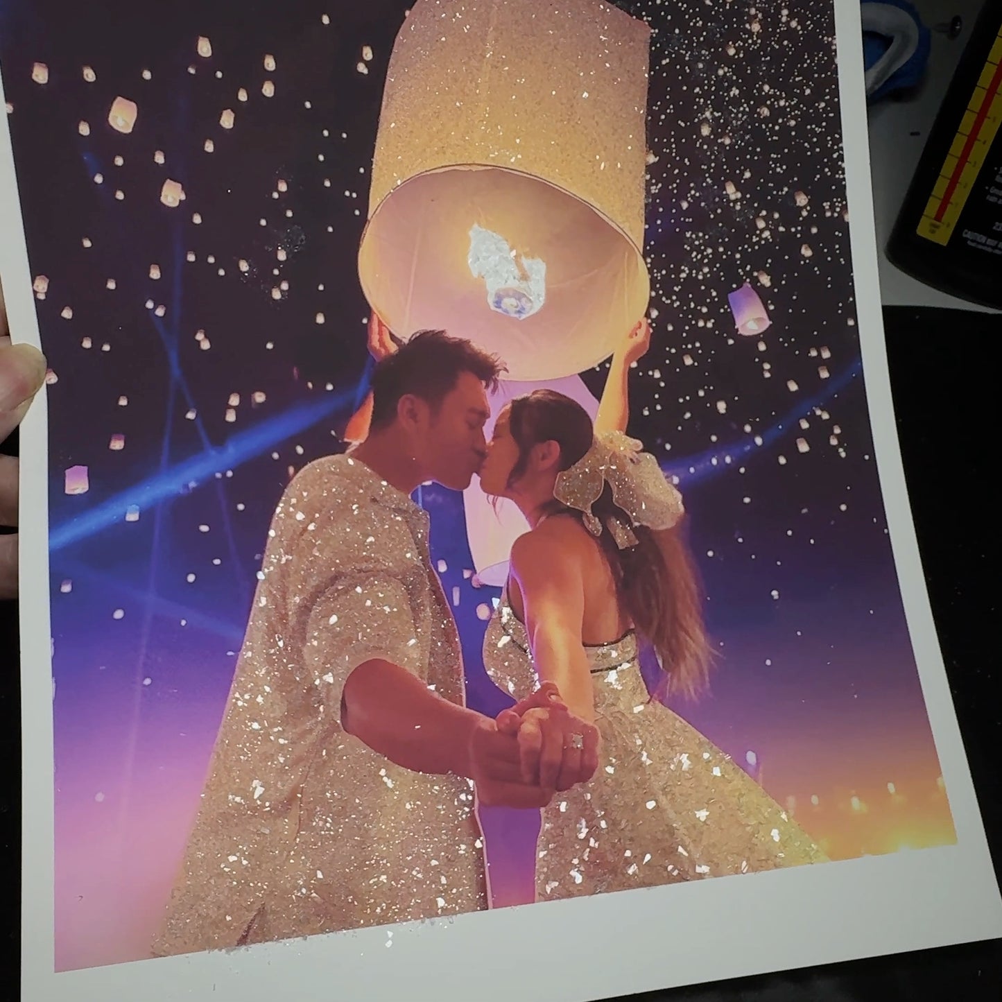 DazzlePrint Glass Encrusted Glitter Photo Art Print