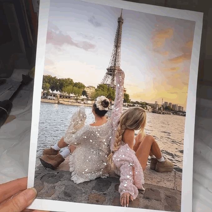 Signature Sparkling Glitter Photo Keepsake