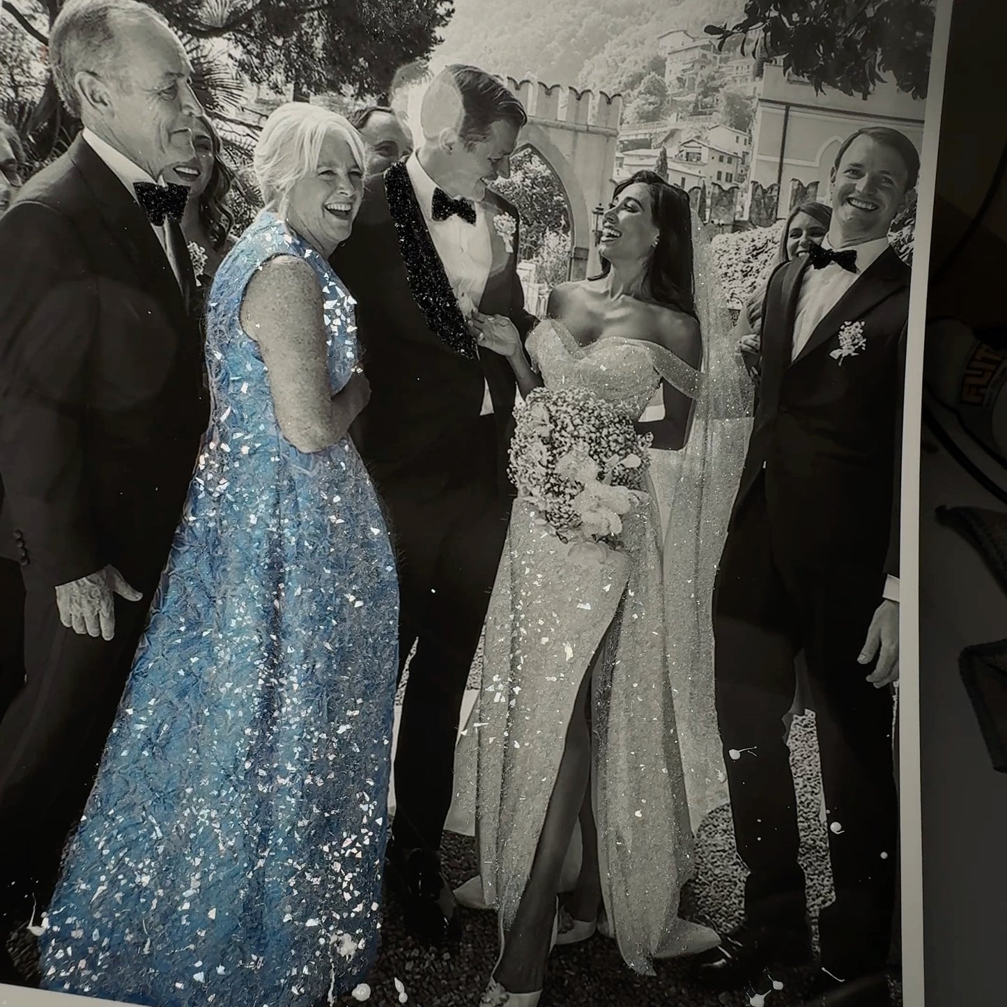 ColorPop and B/W Sparkly Glitter Photo Art Print