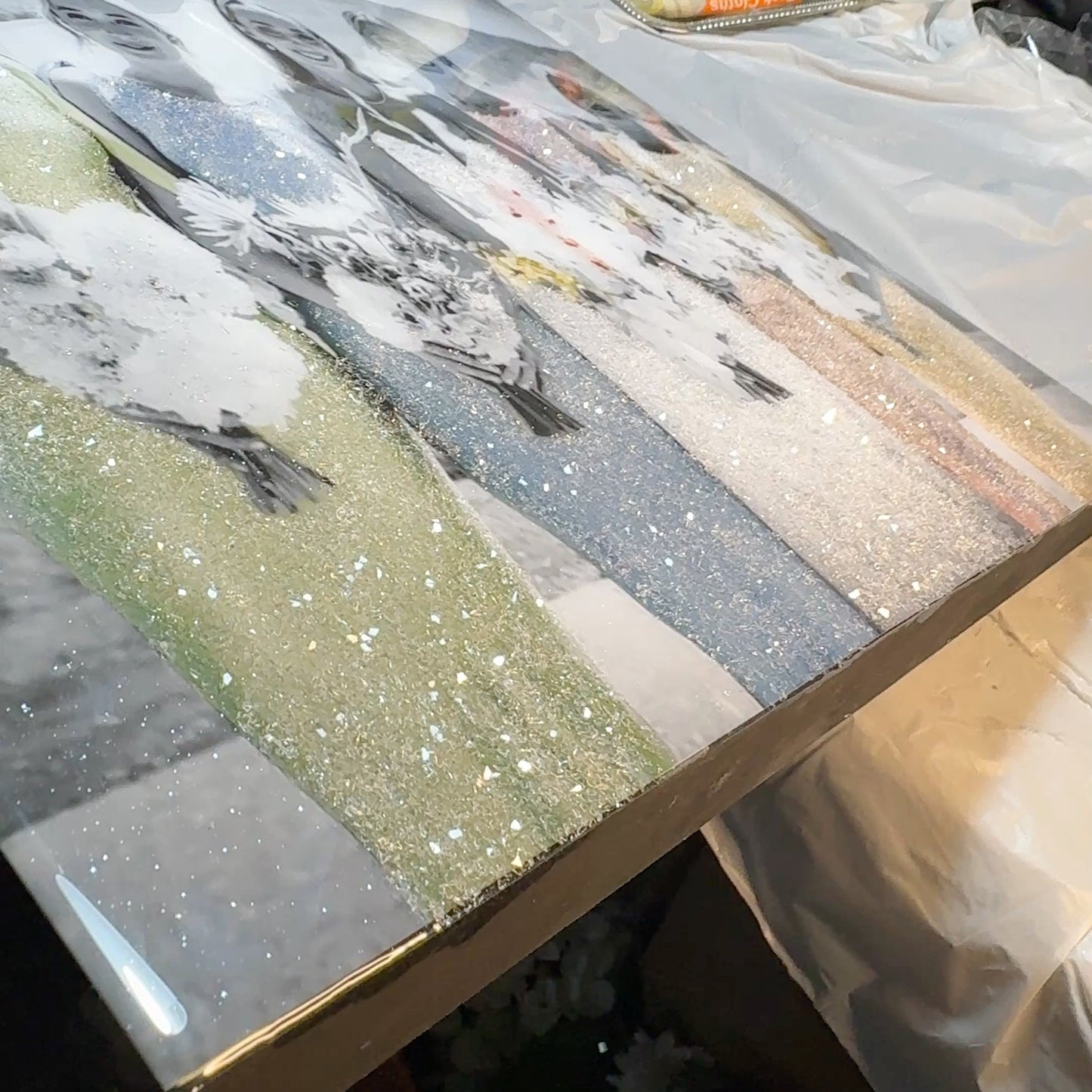 DiamondLuxe Glass Glitter & Resin Photo Art Print