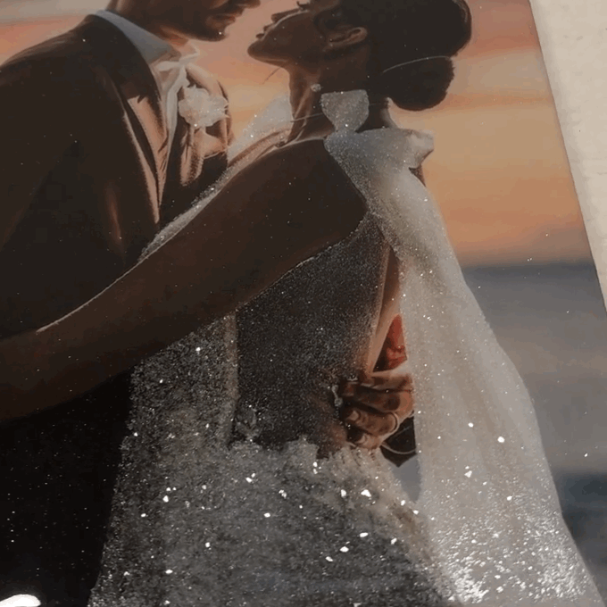 DiamondLuxe Glitter Resin & Glass Mounted Print