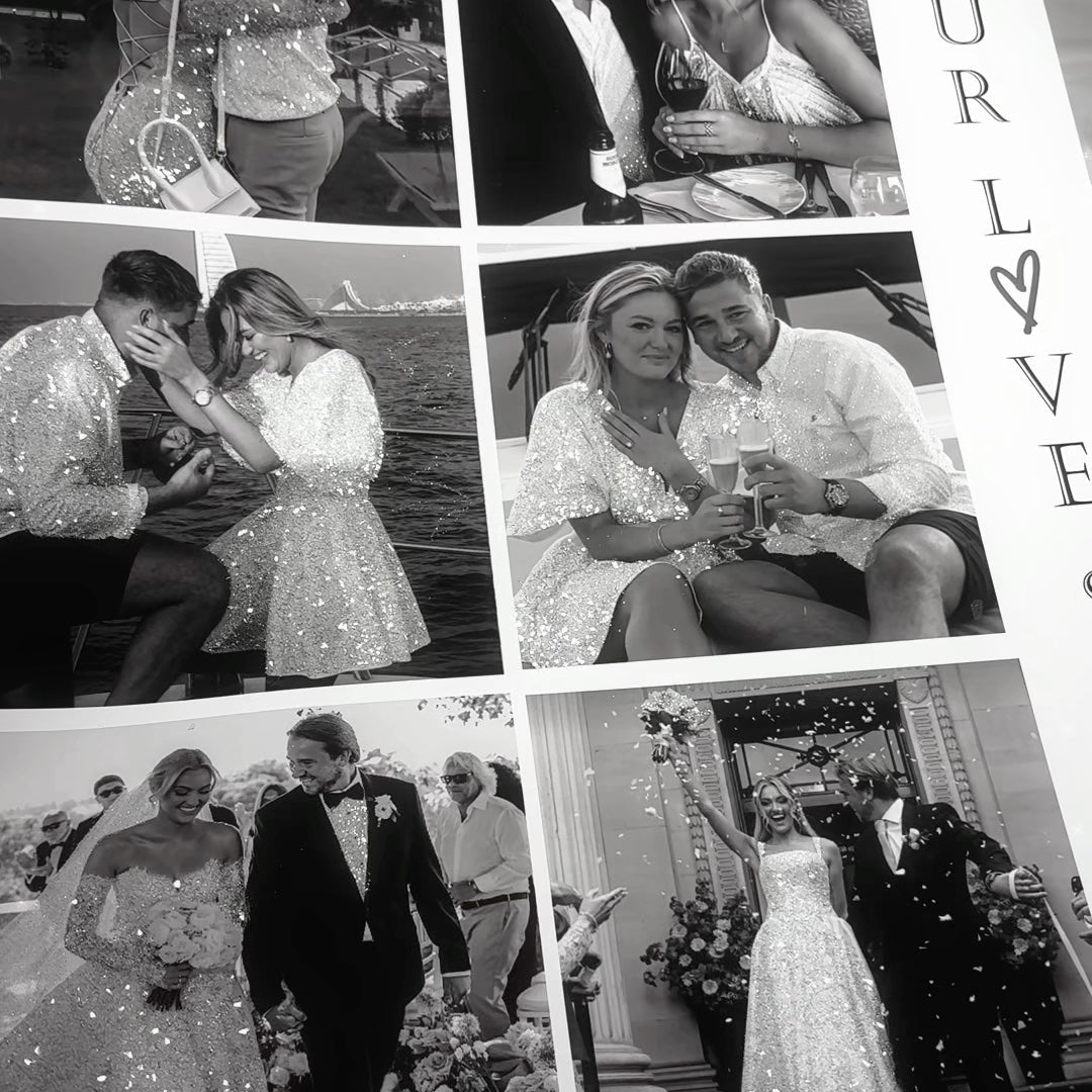 Transform your Journey into a Sparkling Glitter Photo Keepsake Gift