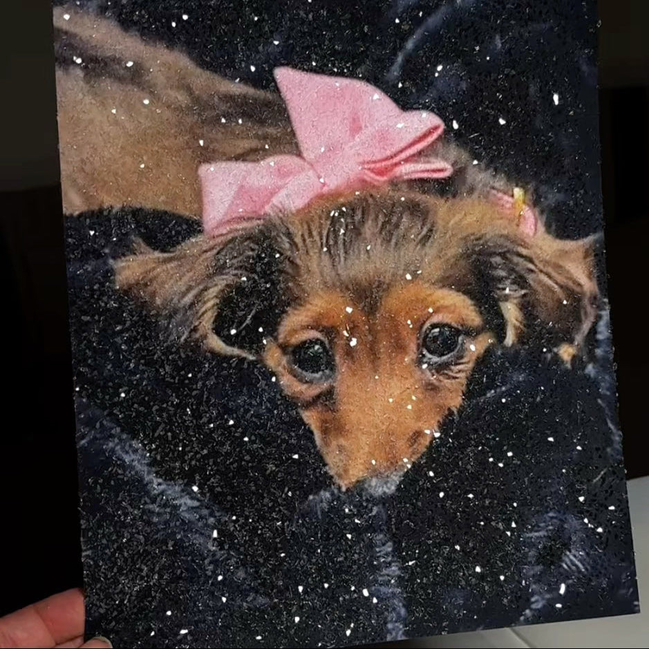 DazzlePrint Ultra Sparkle Fully Encrusted Glitter Photo Art Print