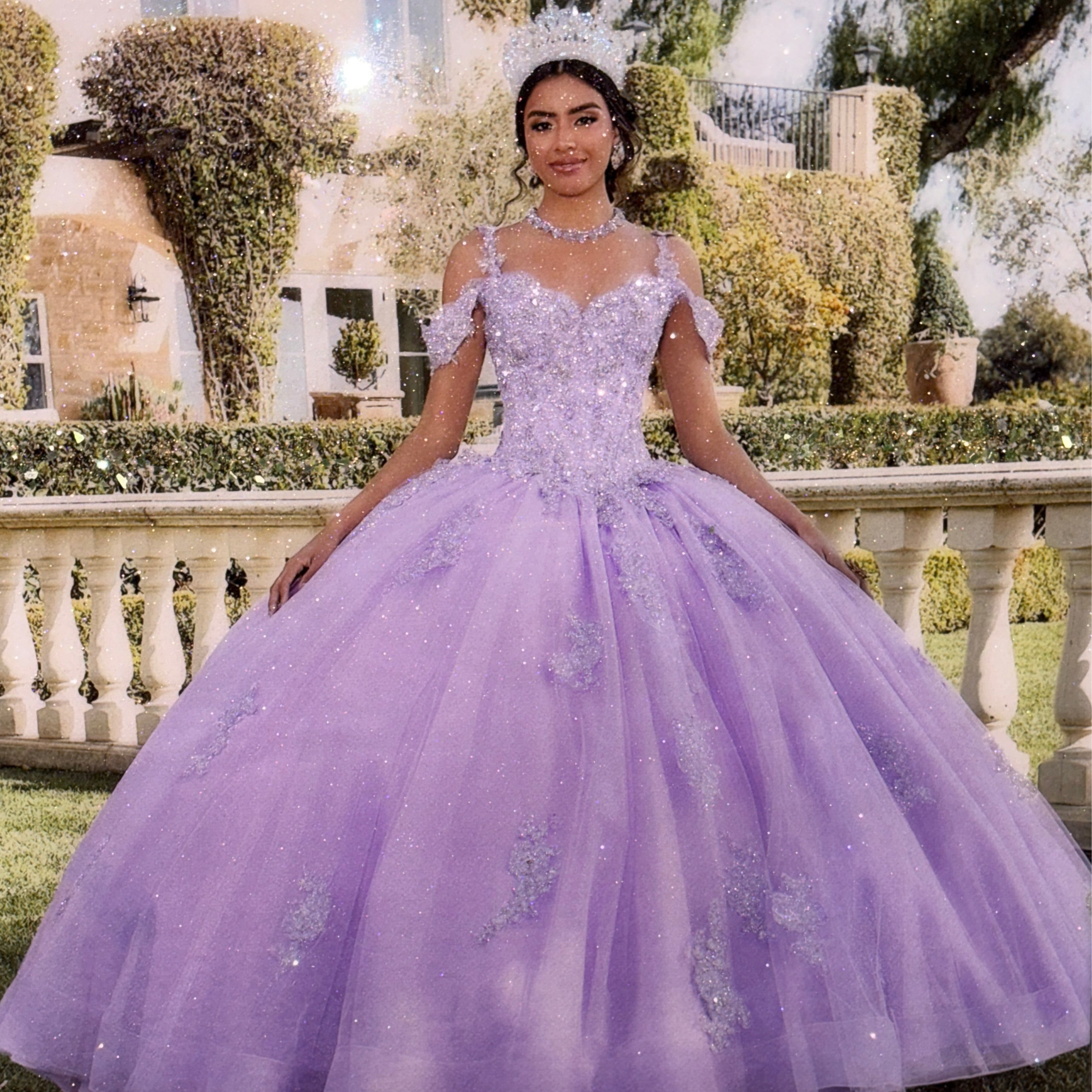 Full Color Glitter Photo - Quinceanera