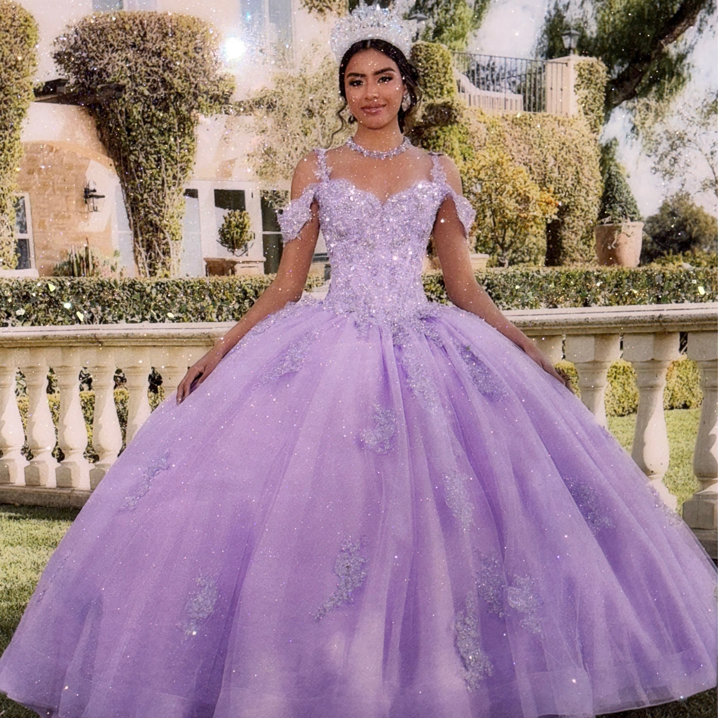 Full Color Glitter Photo - Quinceanera