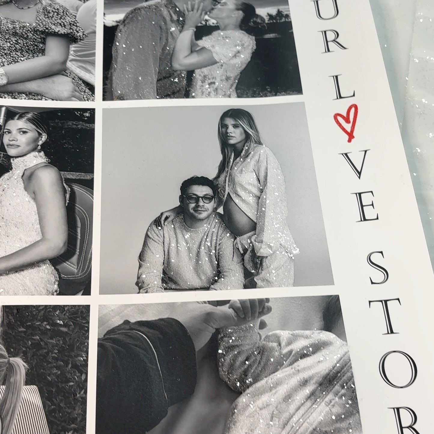 Transform your Journey into a Sparkling Glitter Photo Keepsake Gift