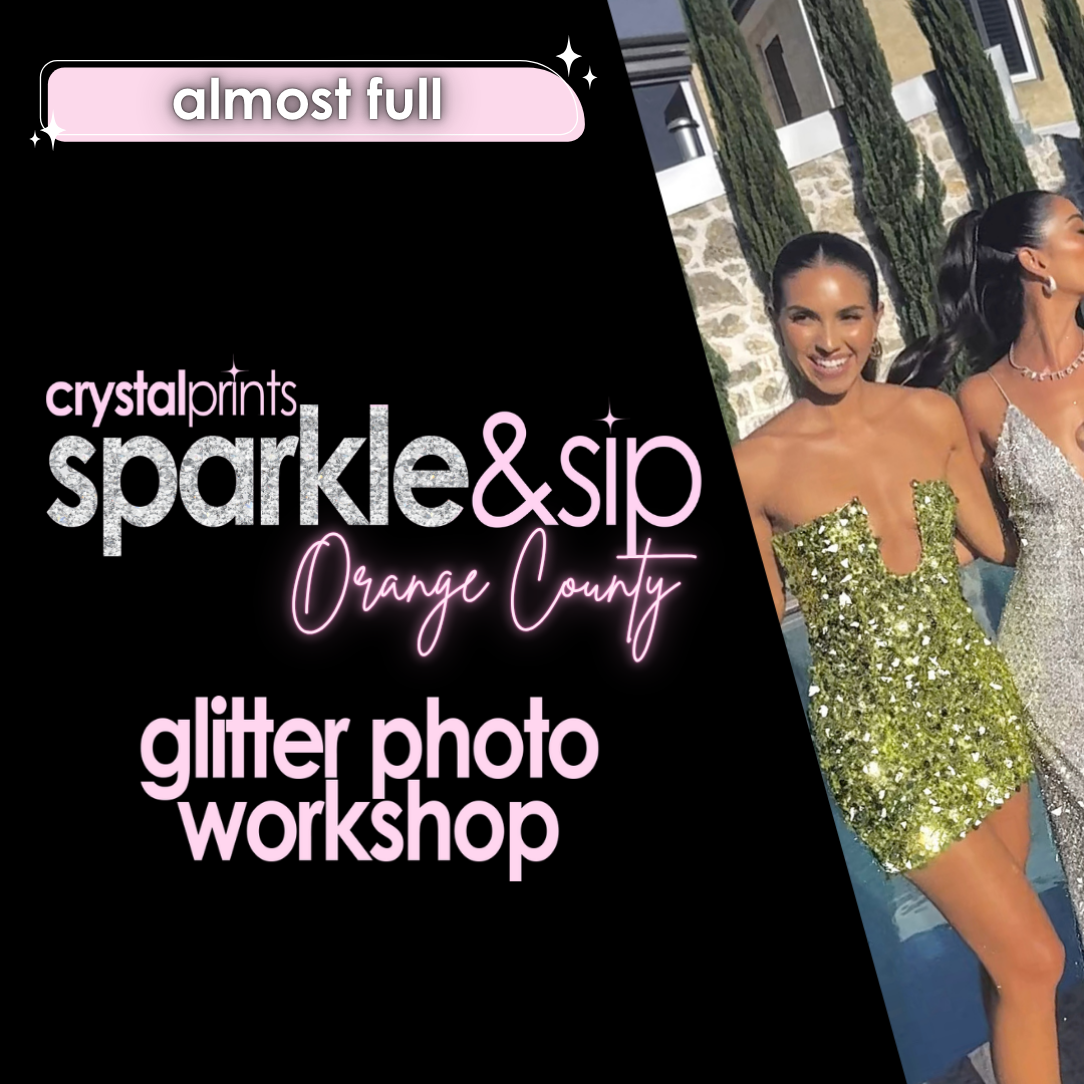 Sparkle & Sip Glitter Workshop Orange County July 12