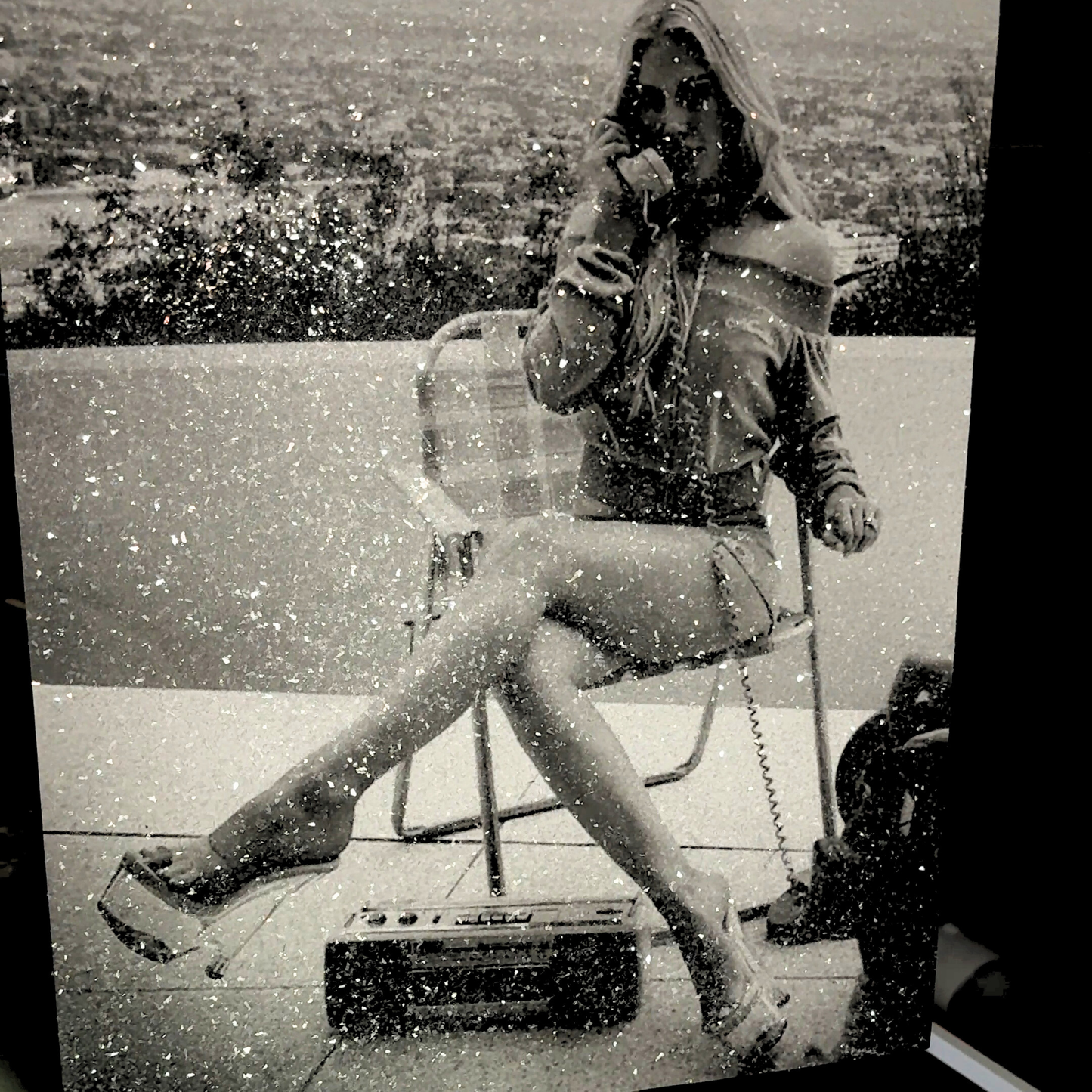 DazzlePrint Glass Encrusted Glitter Photo Art Print