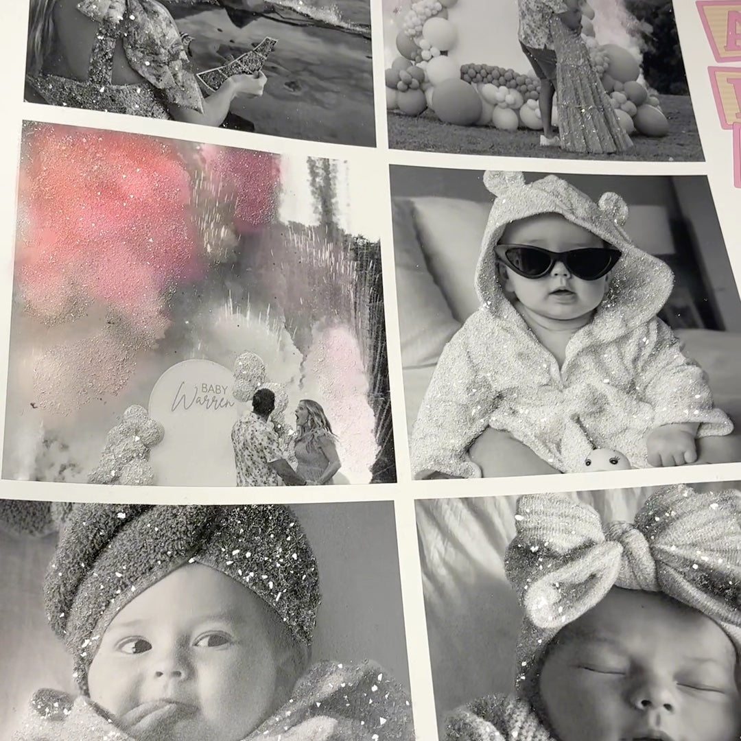 Transform your Journey into a Sparkling Glitter Photo Keepsake Gift