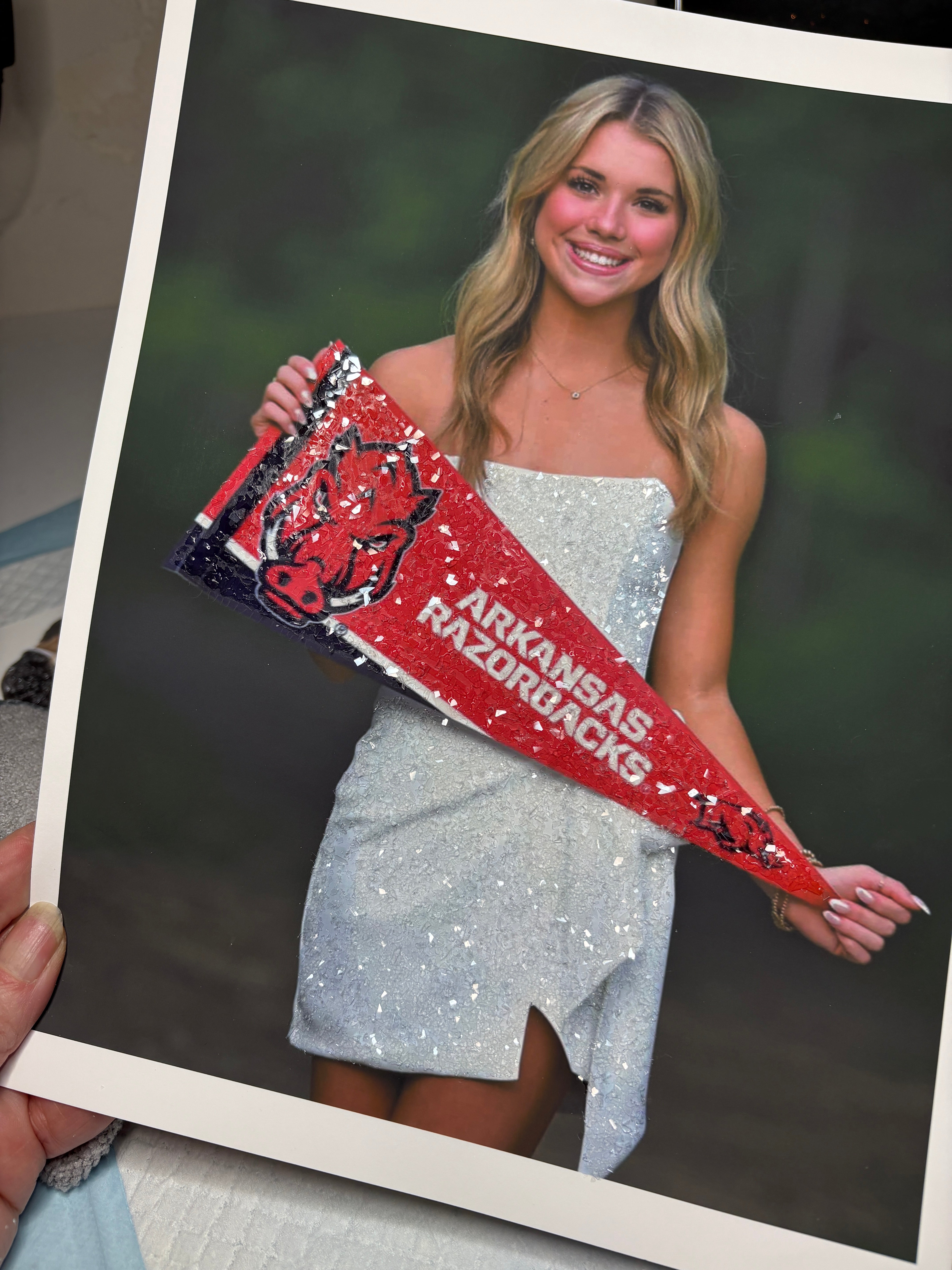 Full Color Glitter Photo - Graduation
