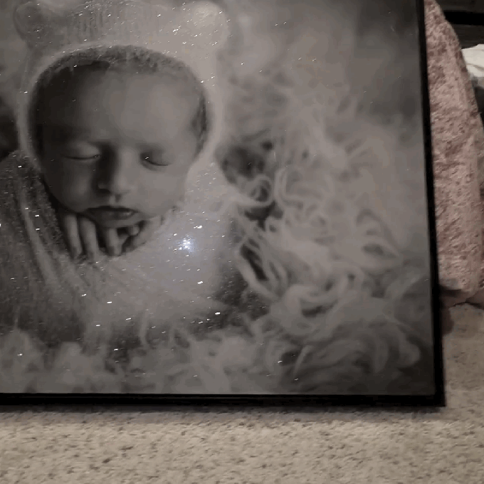 DiamondLuxe Glitter Resin & Glass Mounted Print