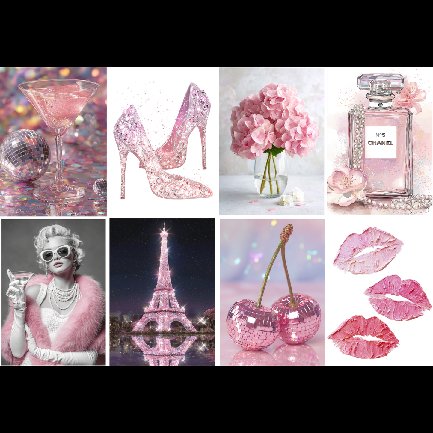 Themed 5x7 Glitter Kit Photo Packs