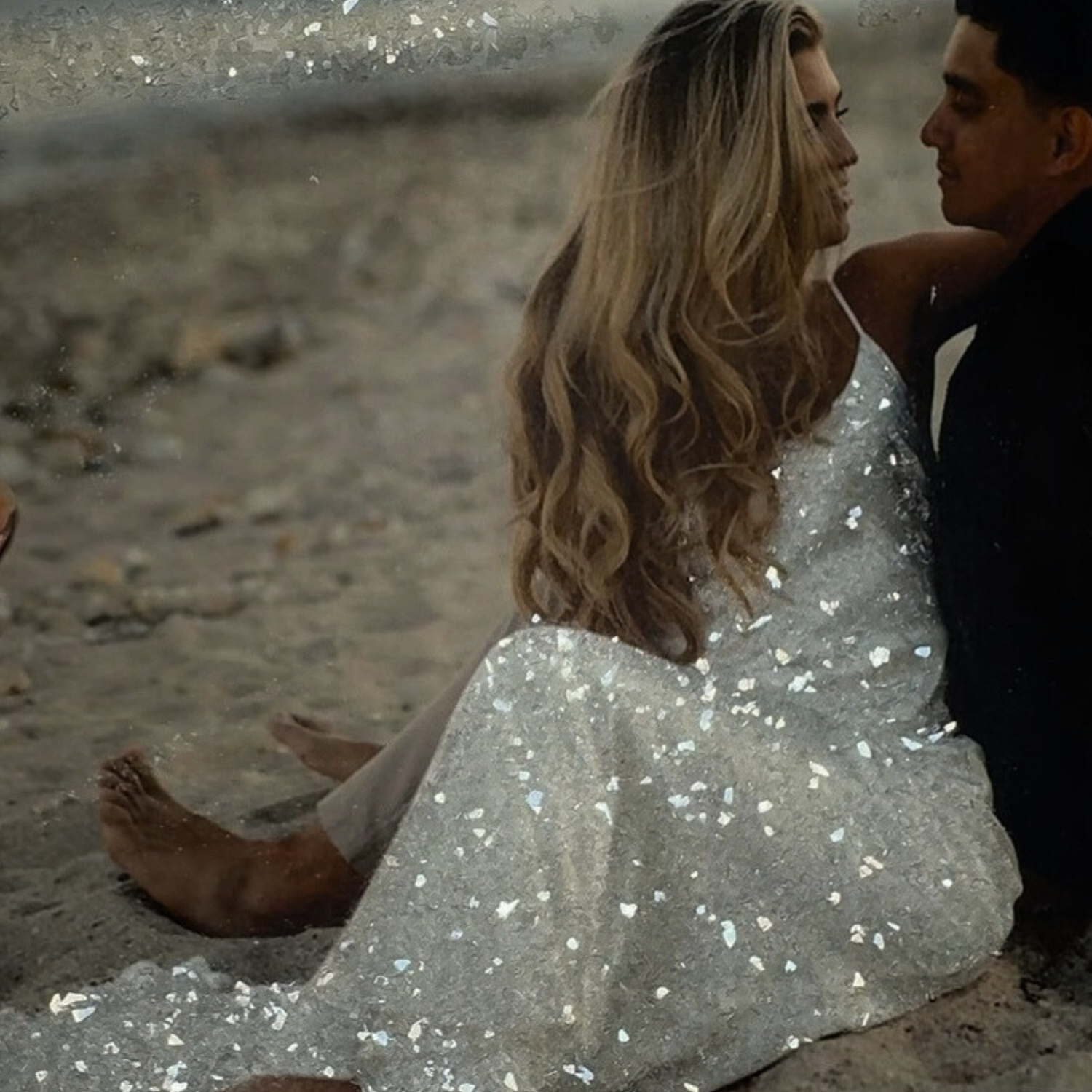 Full Color Glitter Photo - Engagement Photo