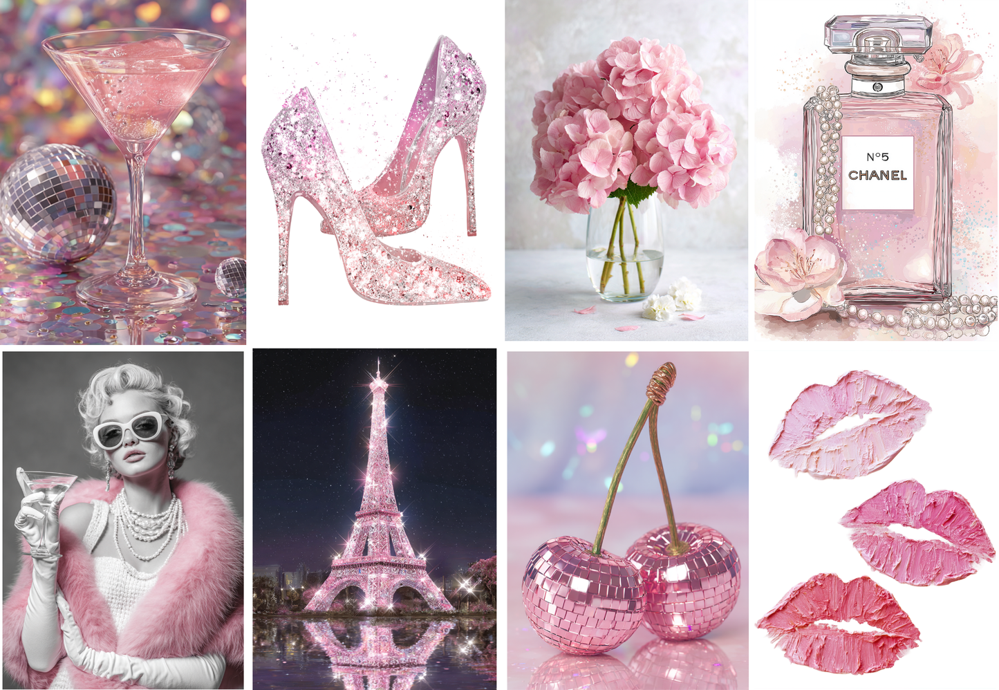 Themed 5x7 Glitter Kit Photo Packs