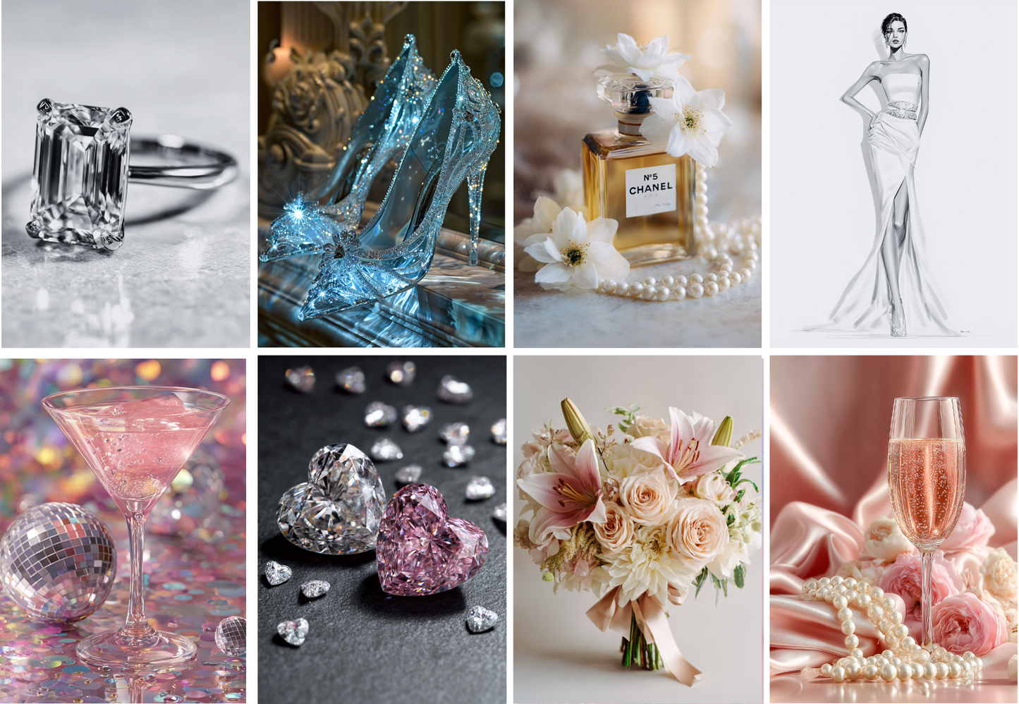 Themed 5x7 Glitter Kit Photo Packs