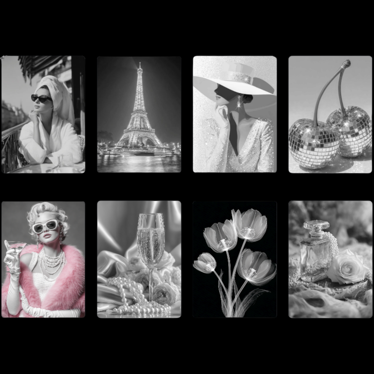 Themed 5x7 Glitter Kit Photo Packs