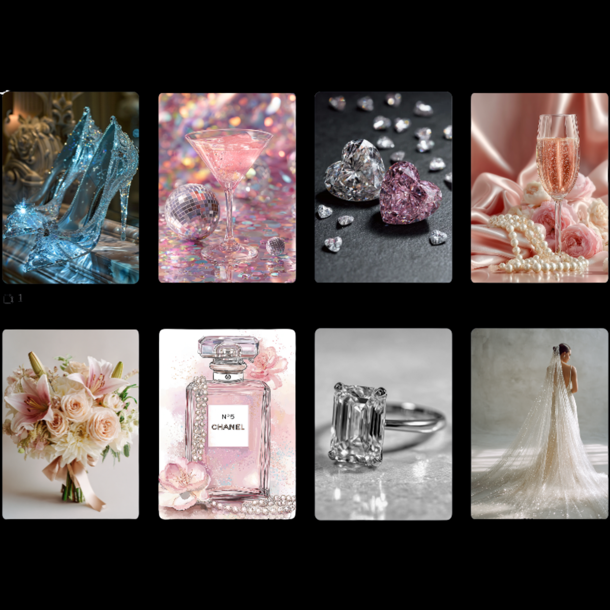 Themed 5x7 Glitter Kit Photo Packs