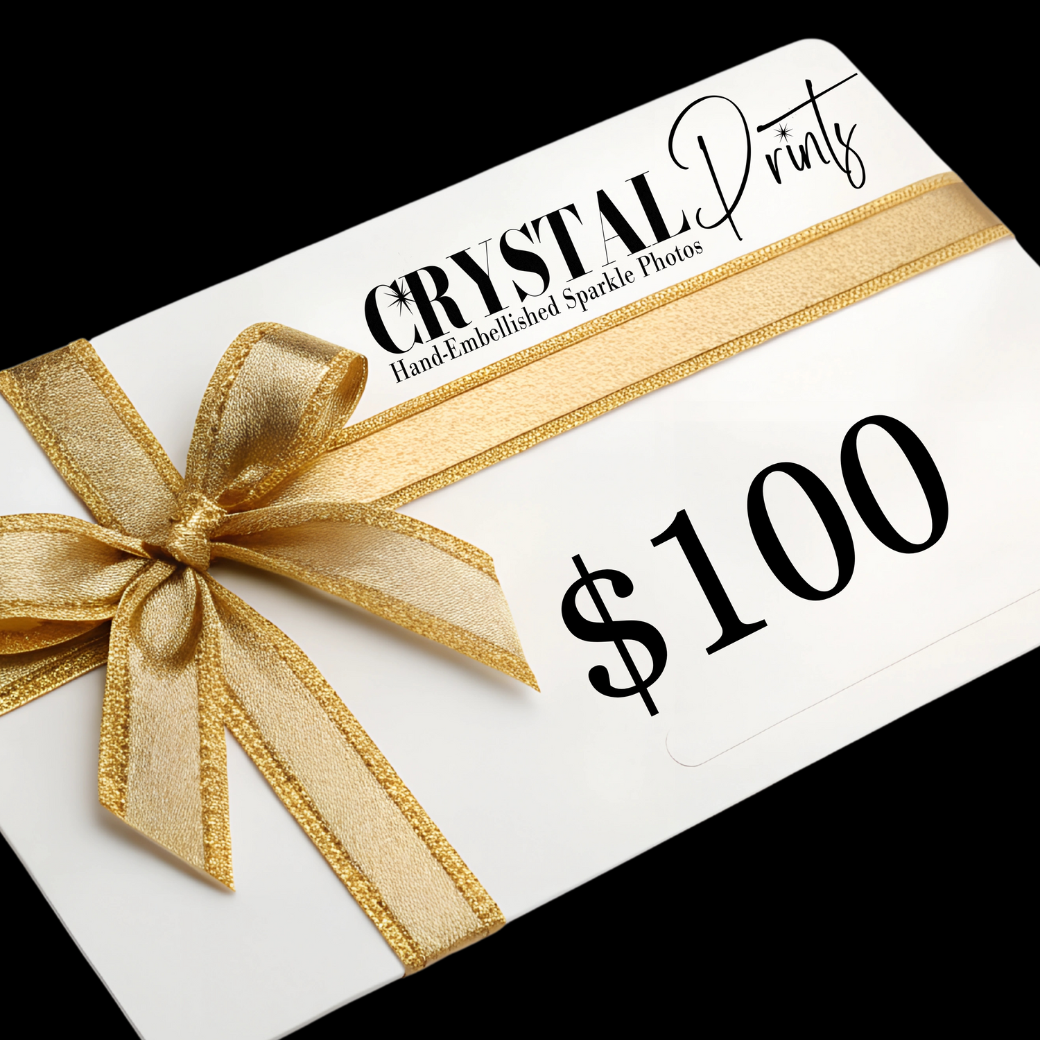 CrystalPrints Sparkle Glitter Photo Gift Card