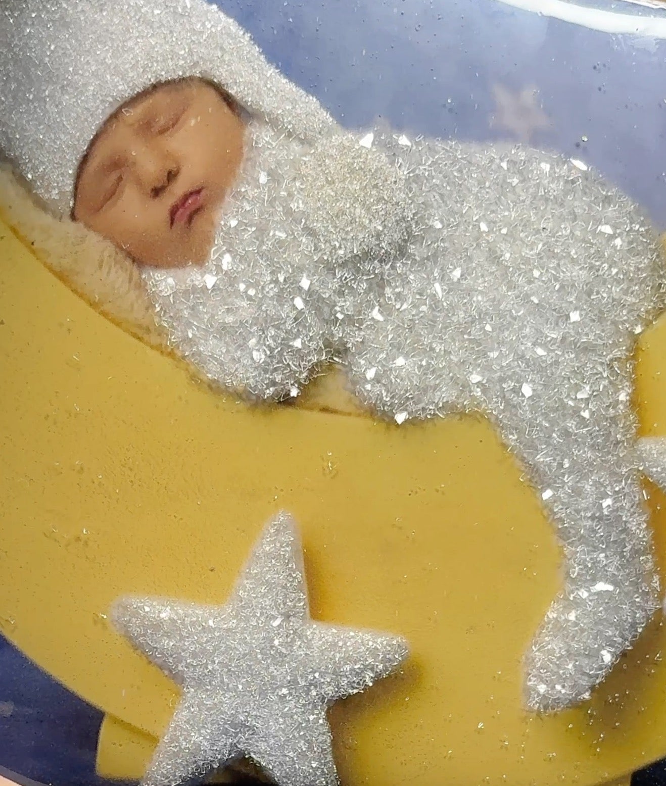 Full Color Glitter Photo - Baby Photoshoot